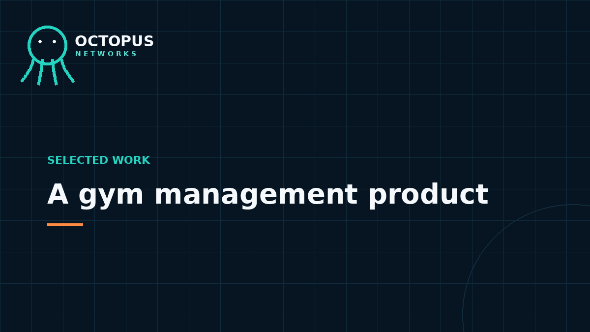 A gym management product, not a one-off build