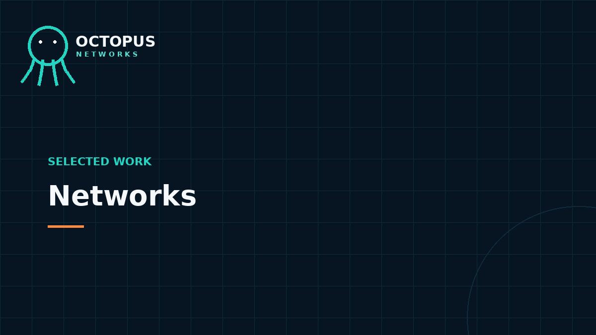Networks, cameras and site infrastructure